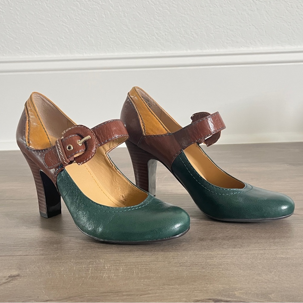 Nine West color-block heels